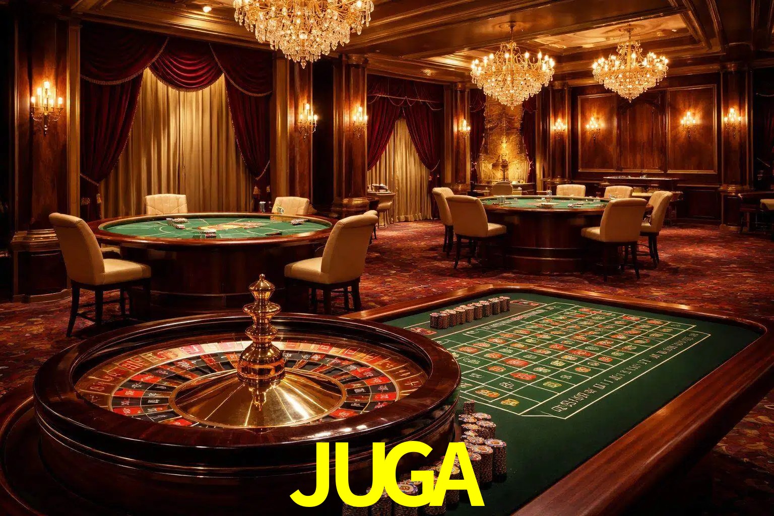 Una escena premium de mesa de casino en vivo con cartas, elementos de ruleta y un ambiente pulido de estudio de transmisión.